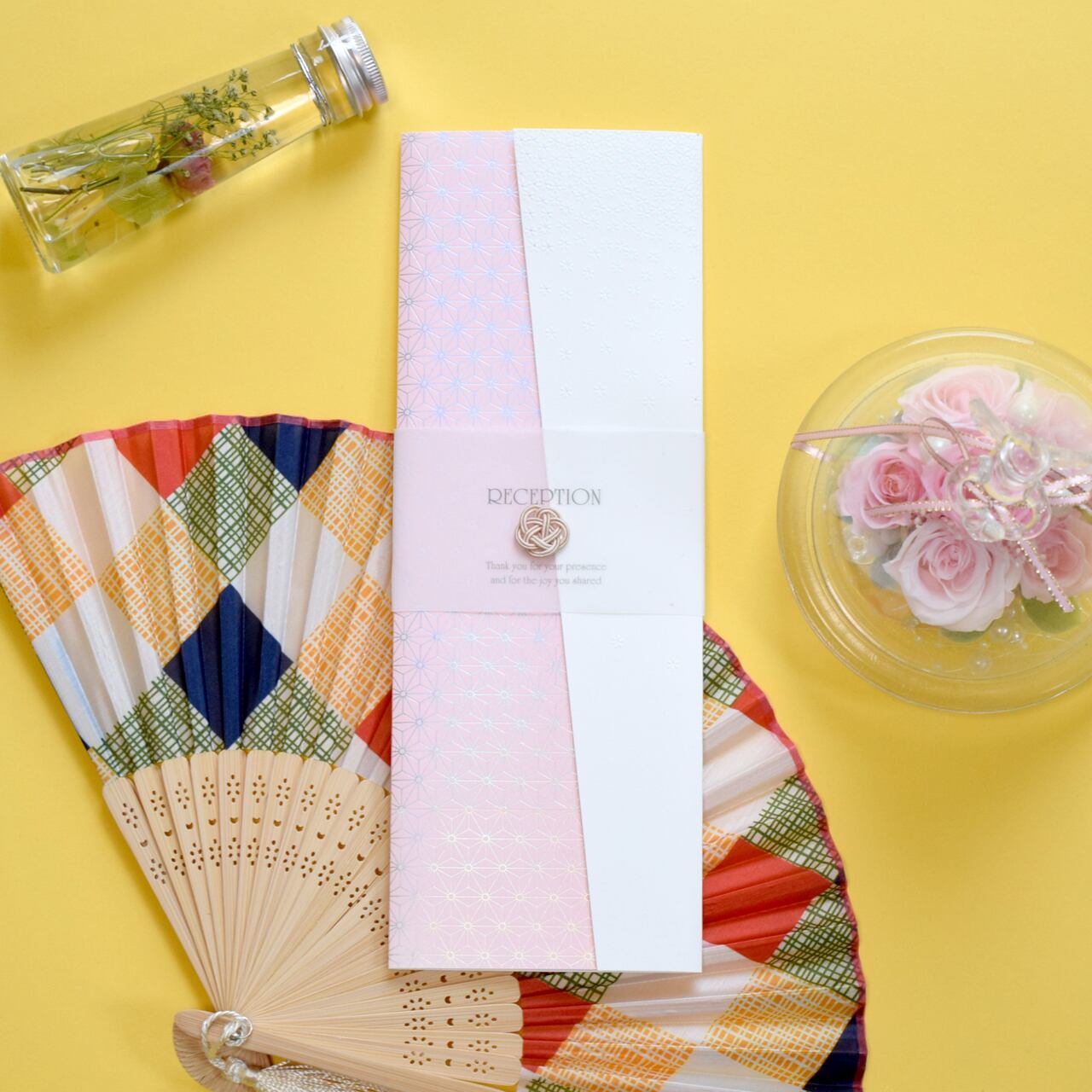 印刷込み 結婚式 席次表 アスカ ピンク Tiamobridal