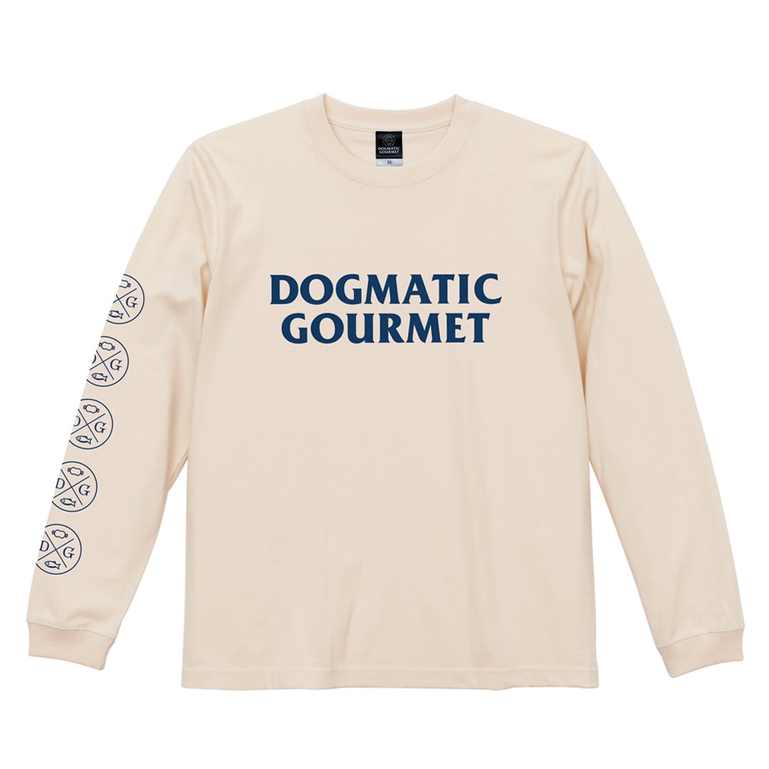 DG152 】DG LOGO LONG SLEEVE T-SHIRT vintage natural | DOGMATIC GOURMET