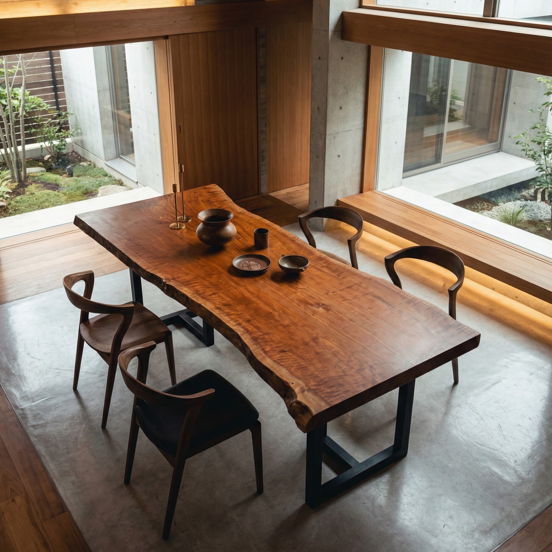 Premium】桜（サクラ）_2250×840‐1020×70_青山店_テーブル天板/一枚板