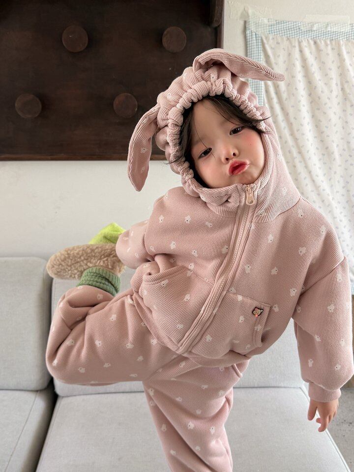 エンボストレッチセットアップ S,M,L,XL,JS / AIAI 26winter/ 韓国子供