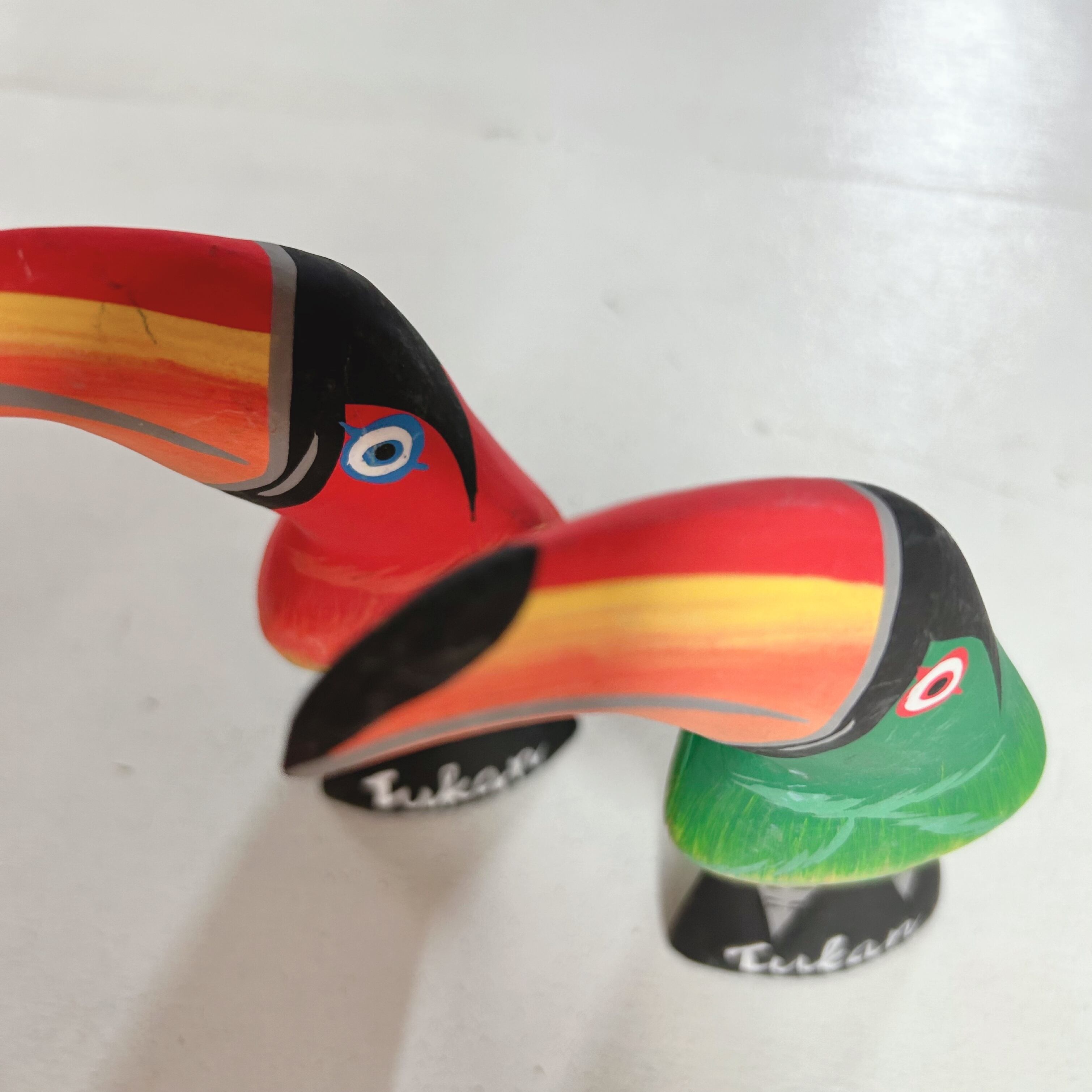 南国の鳥オオハシのハワイアンキルトバッグ ハンドメイド