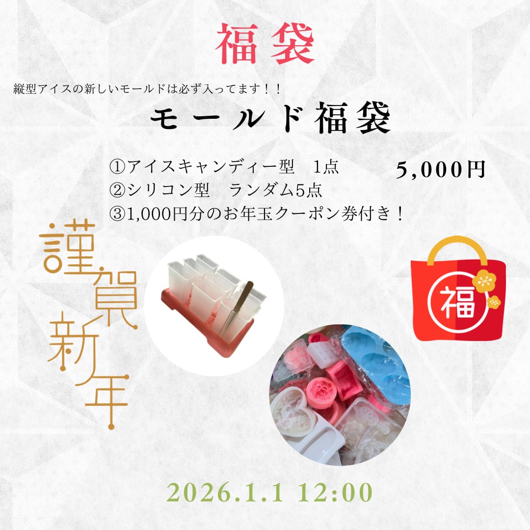 2026年お年玉付き!【モールド福袋】5000円