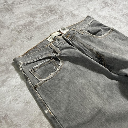【W31 L34】 香港製 usa levi's 先染ブラック 569 詳細写真7