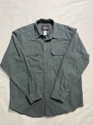 00's Woolrich chamois shirt dark green