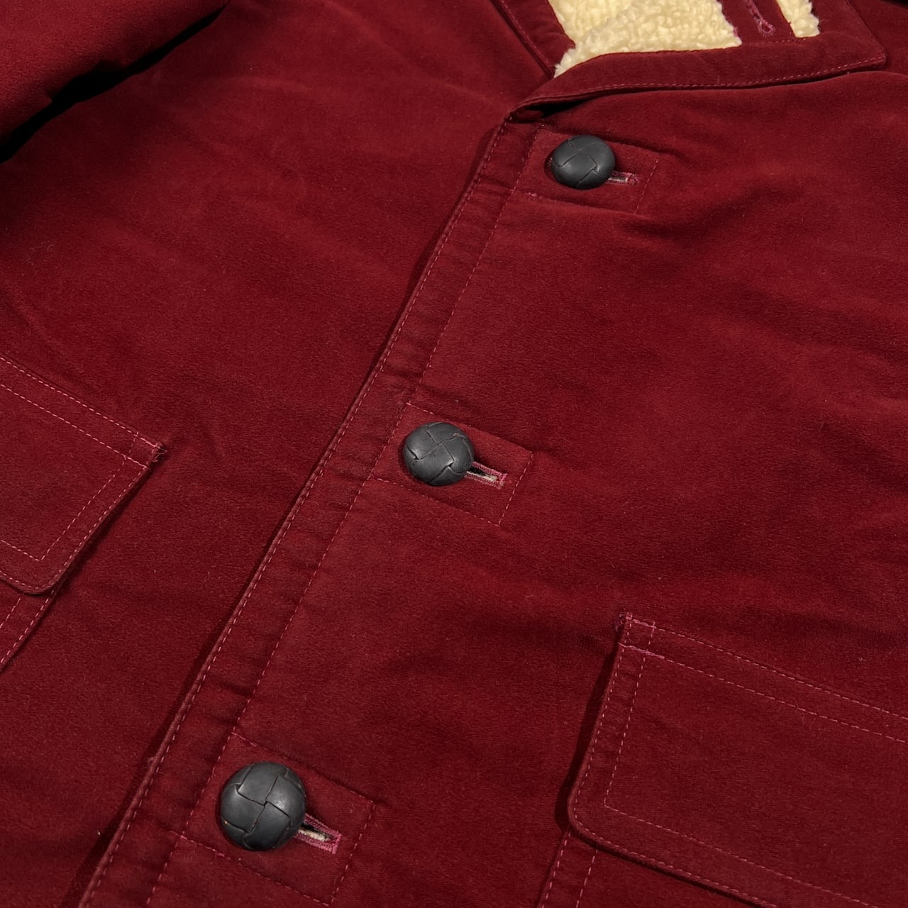 70s 希少 VAN JAC ヴァンヂャケット ランチコート ボアコート サイズ M /ボルドー系/当時物/ビンテージ