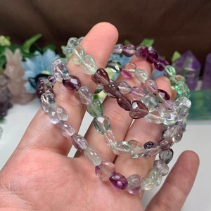 ランダム発送☆フローライトハートカット ブレスレット