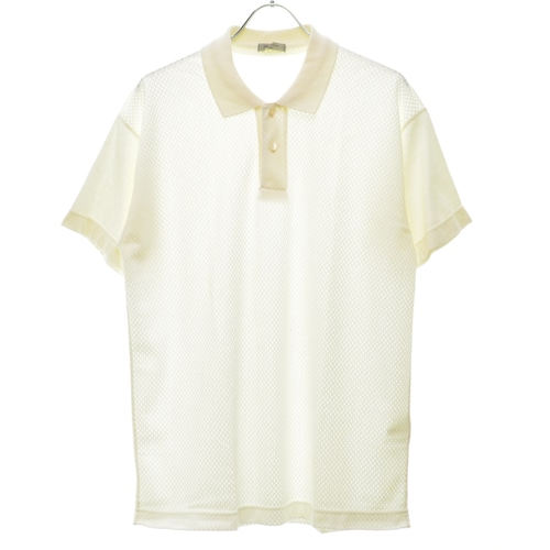 COMME des GARCONS HOMME / コムデギャルソン オム 80s archive HT-020250 メッシュ半袖ポロシャツ