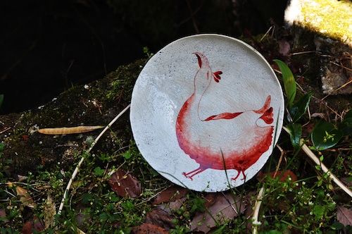Eerie Bird plate 怪鳥皿 0121