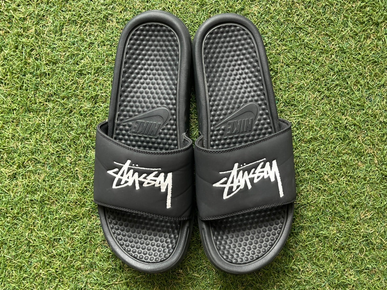 STUSSY × NIKE BENASSI SLIDE SANDALS OFF NOIR CW2787-001 28cm 18608