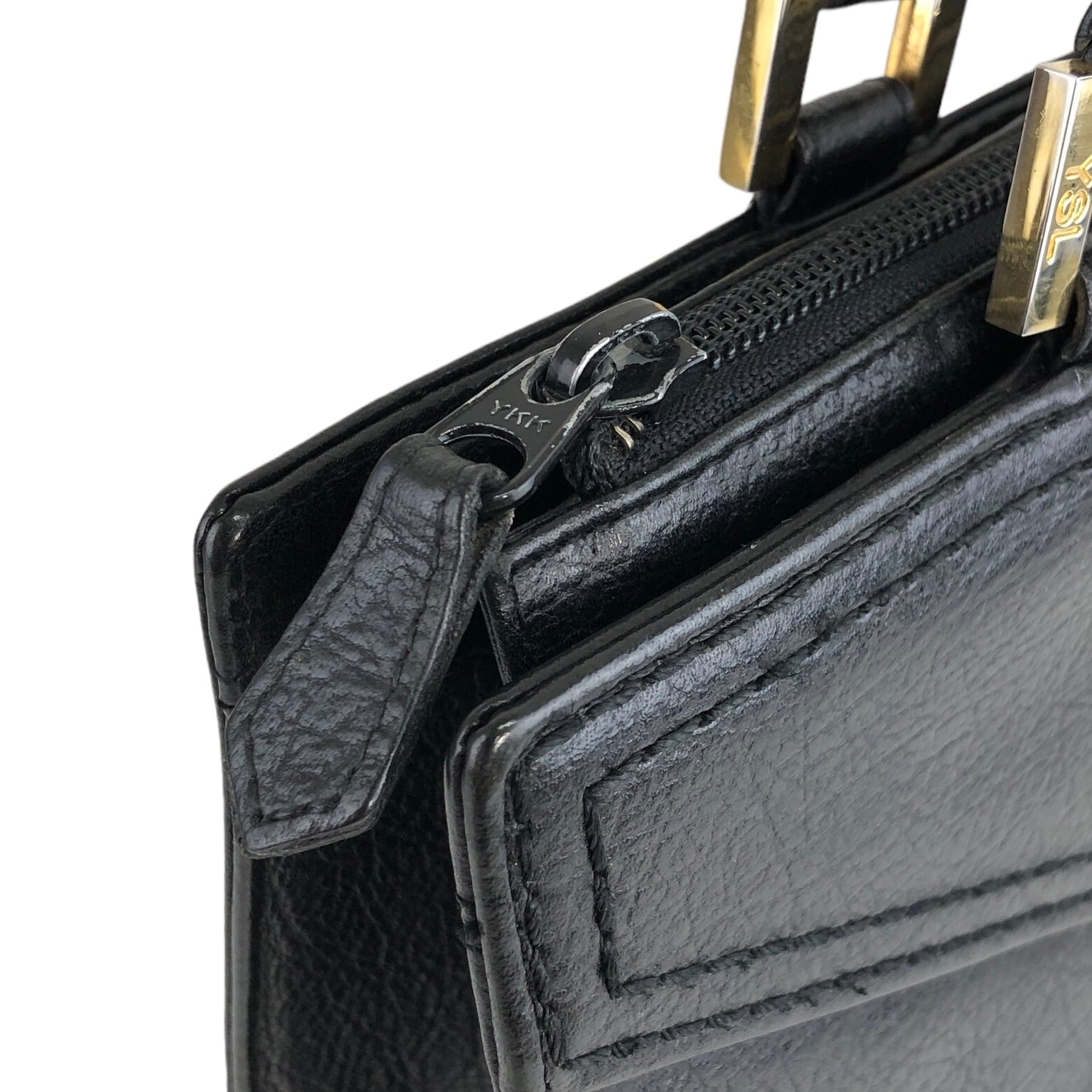 Yves Saint Laurent イヴ・サンローラン ハンドバッグ ブラック Yves Saint Laurent イヴ・サンローラン ハンドバッグ ブラック