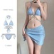夏セクシー 人魚鎖 ビキニ セット 水着 レディース 温泉 水着 韓国2点/3点セット 可愛いビキニ 砂浜の浜辺 女の子 水着 レディース 可愛い 大きいサイズ 大人用 水着 体型カバー ラッシュガー