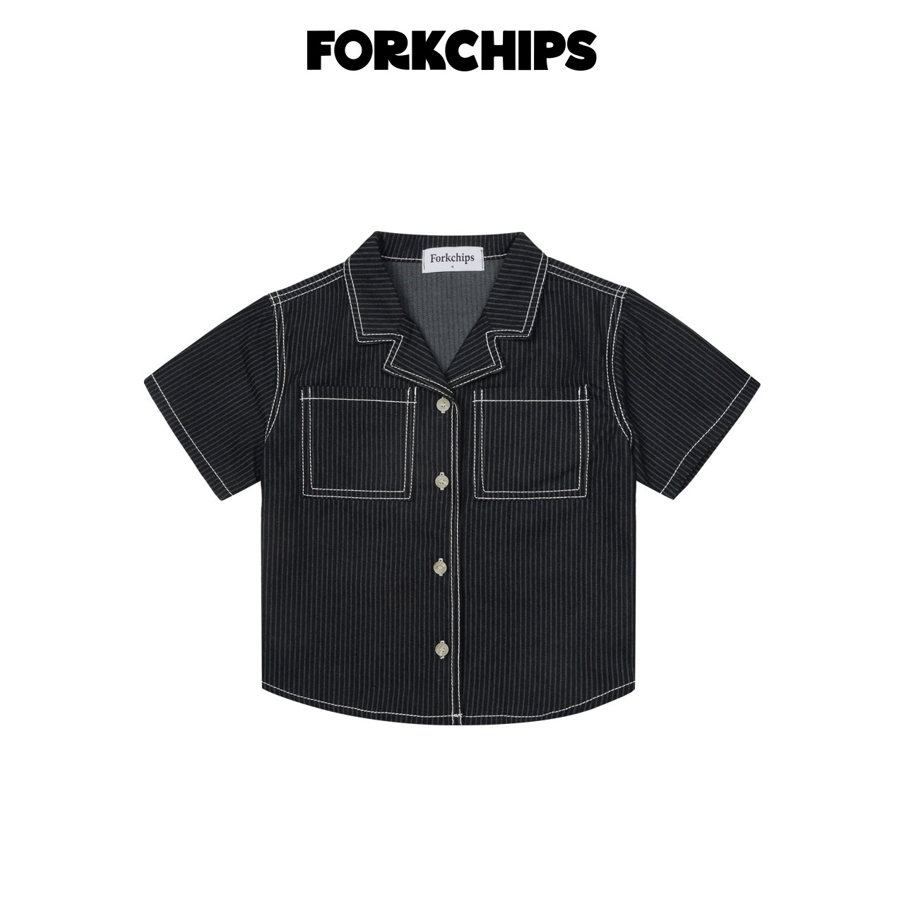 [FORKCHIPS] 넘버스티치셔츠 / [포크칩스] 넘버스티치셔츠