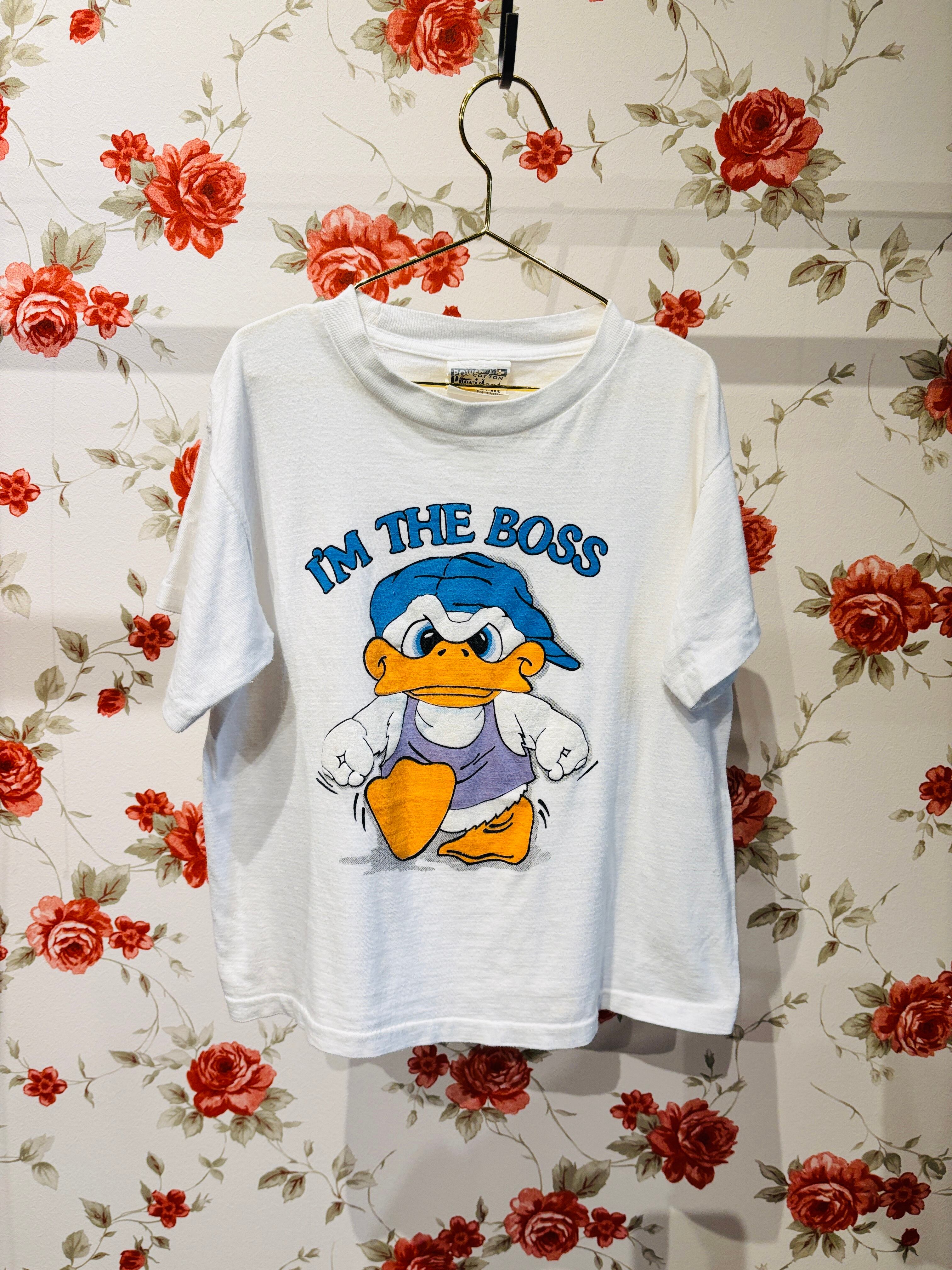 【KIDS vintage】I'M THE BOSS T-sh . about 6-9y