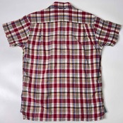 90s TOMMY HILFIGER トミー ヒルフィガー チェック 半袖シャツ XS/マルチ メンズ インド綿 ビンテージ