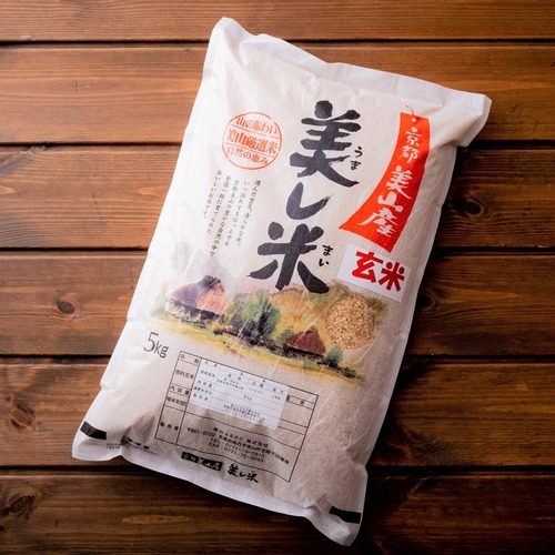 美し米　美山産コシヒカリ　玄米5 kg