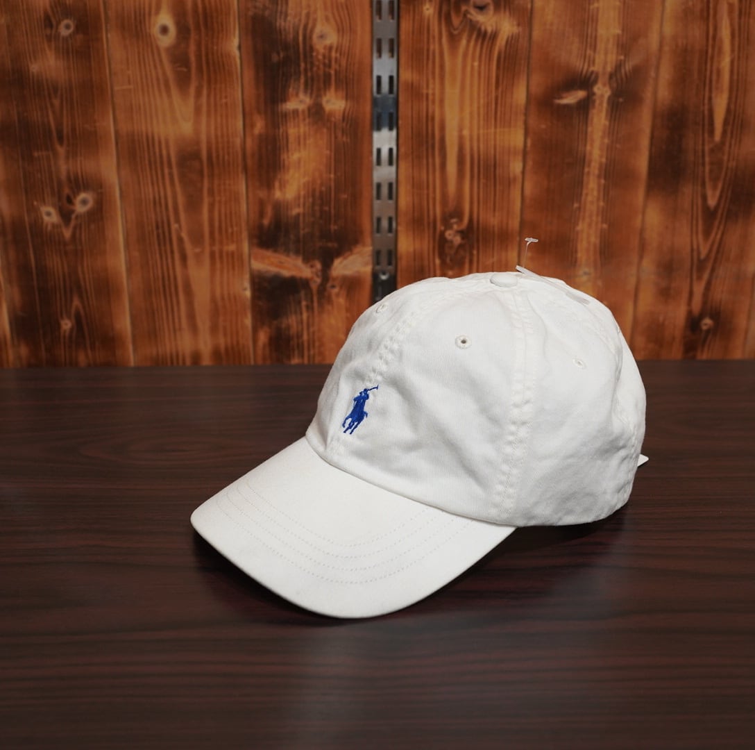 ralphlauren ポニー ワンポイント キャップ/ラルフローレン 帽子 白