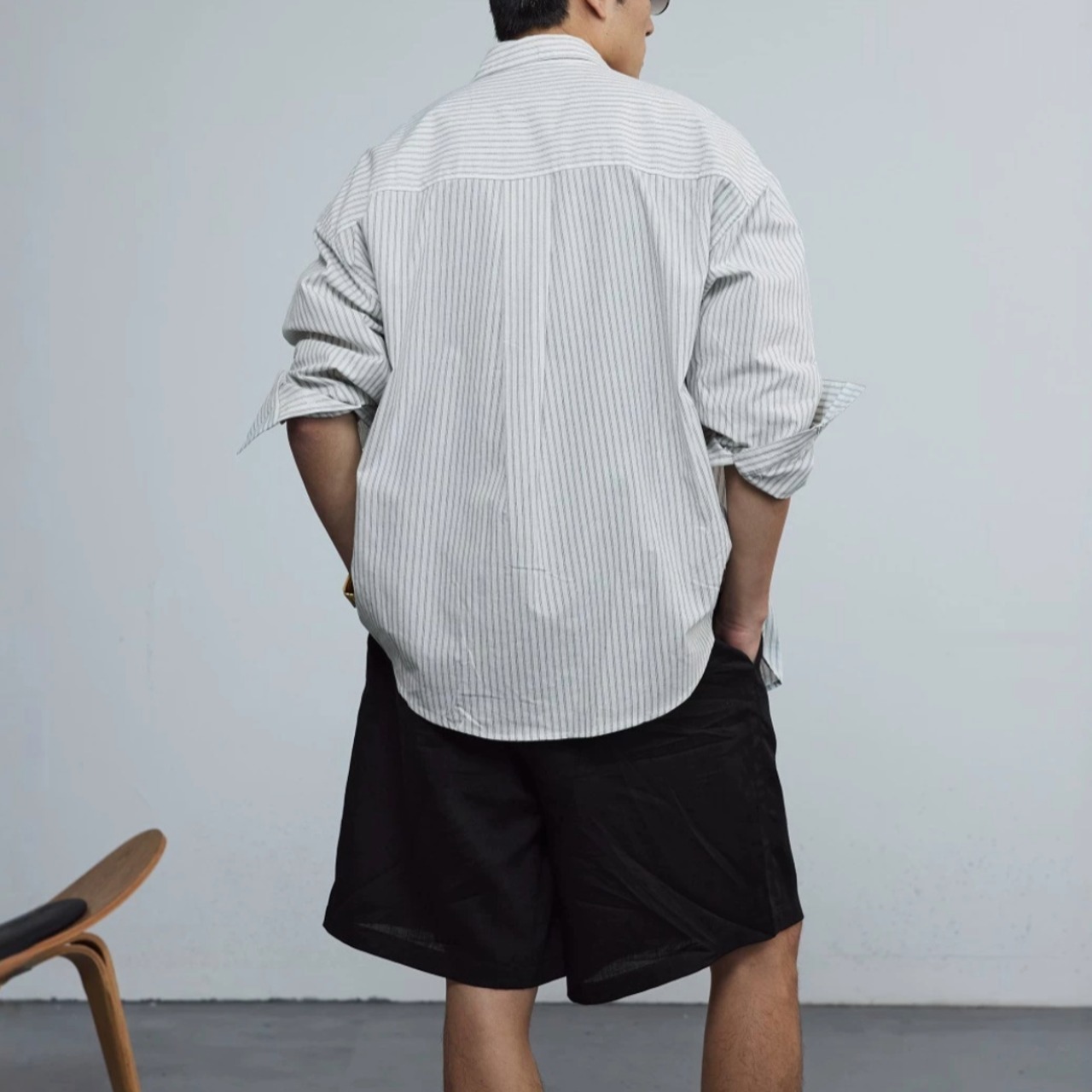 Striped Relaxed Shirt　TB2589・画像4