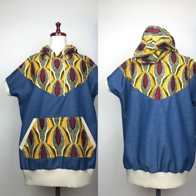 【オーダーメイド】半袖パーカー(布代別)