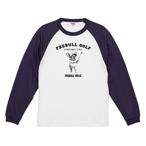 FREBULL GOLF ラグランスリーブTシャツ ネイビー P00560
