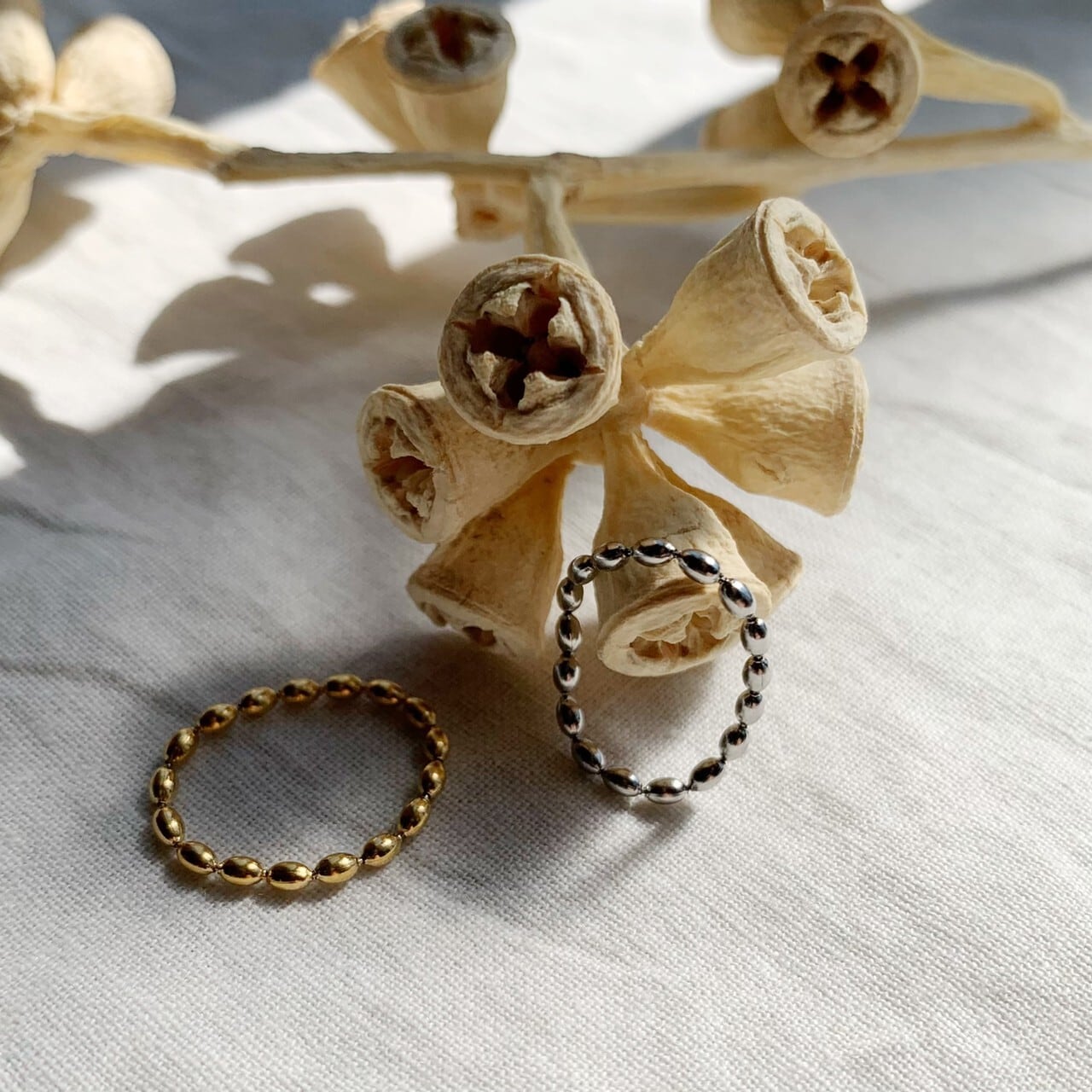 ［サージカルステンレス］OVAL CHAIN RING