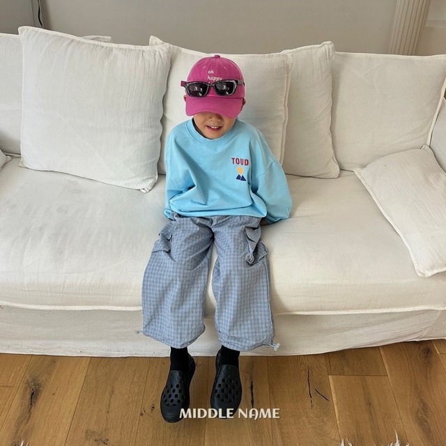 《送料無料》予約:チェック柄パンツ【MIDDLENAME】※ジュニアサイズ