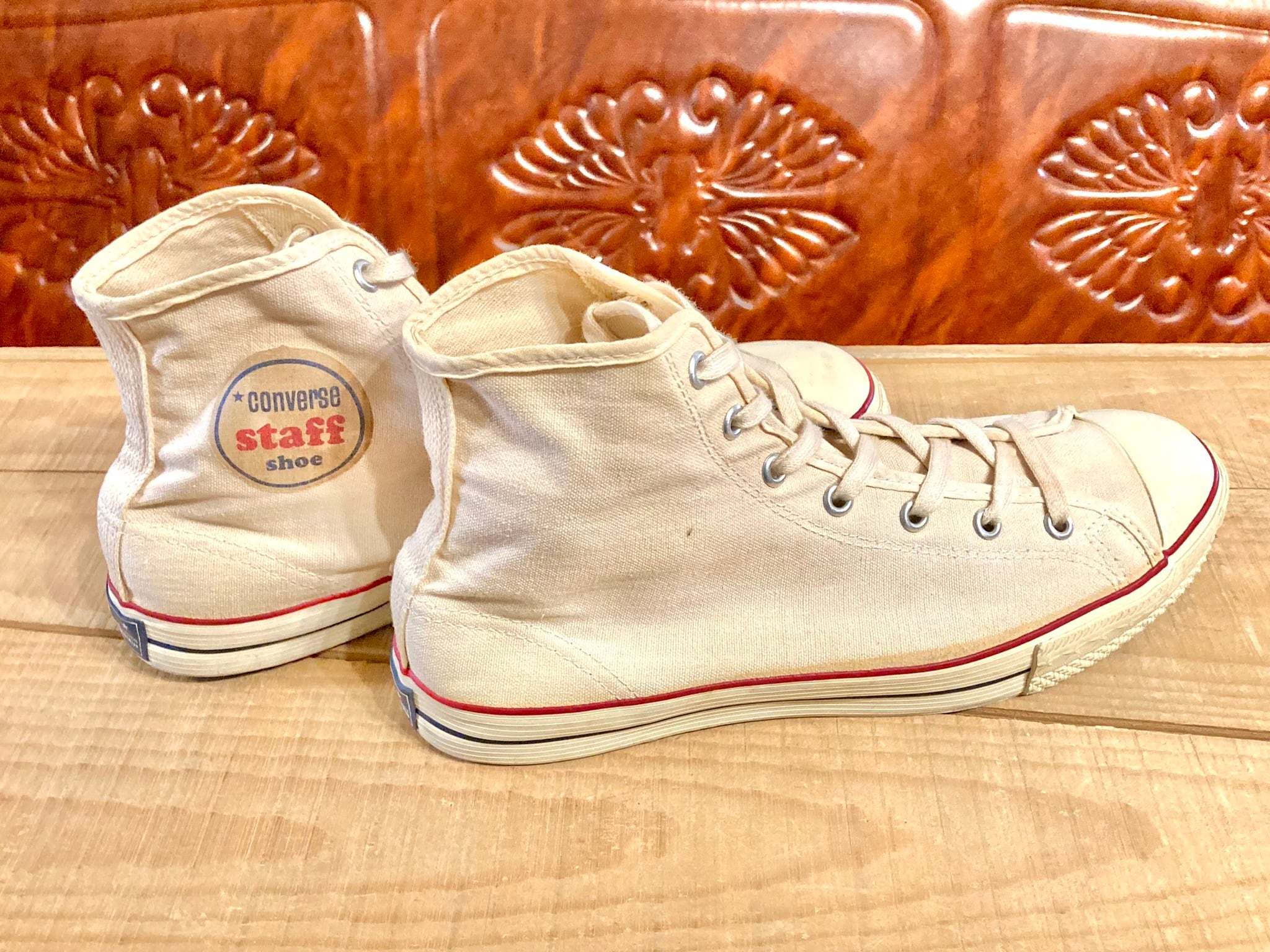 CONVERSE（コンバース） staff（スタッフ）7.5 26cm 生成り ハイカット
