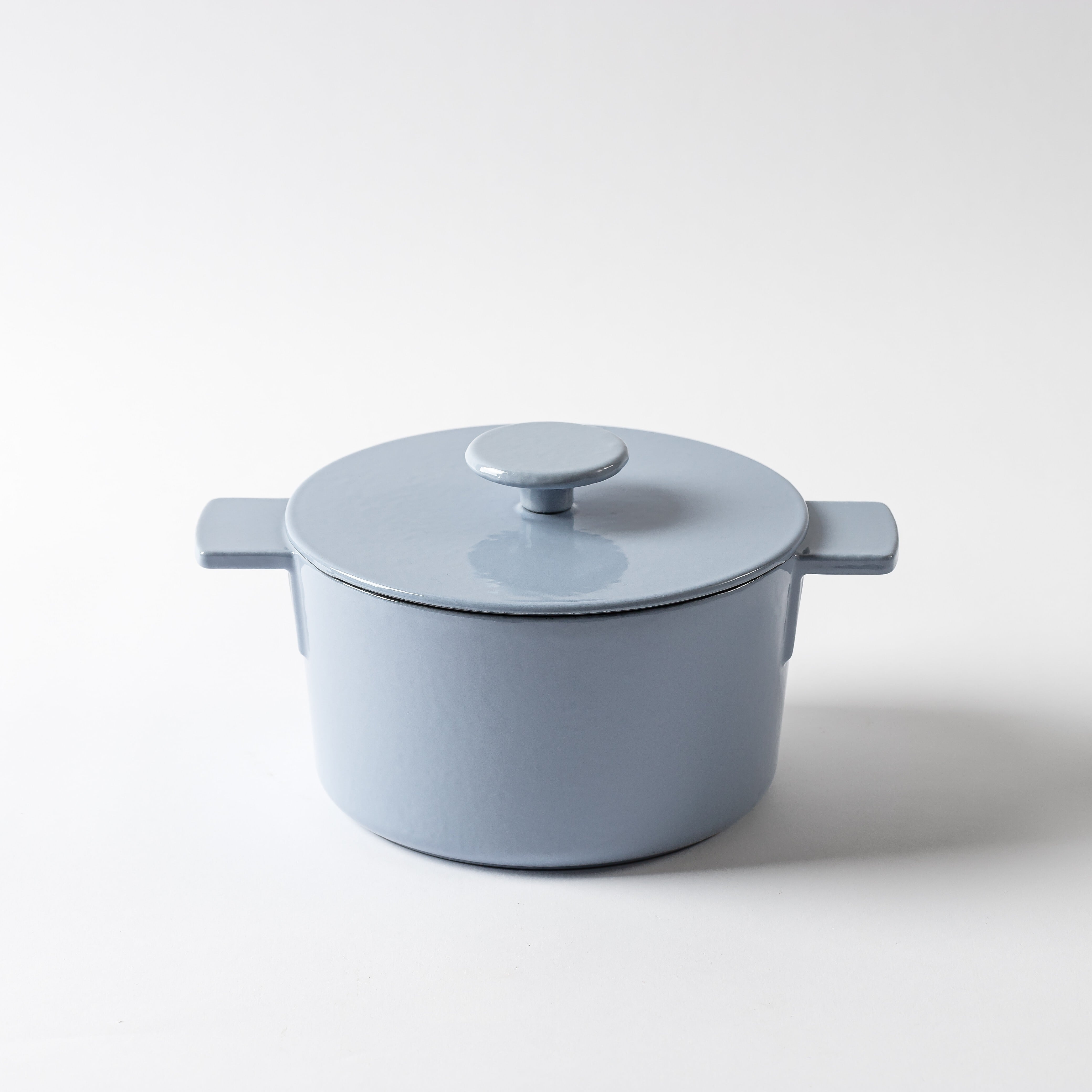 Primo 鋳物ホーロー鍋 16cm ストーンブルー