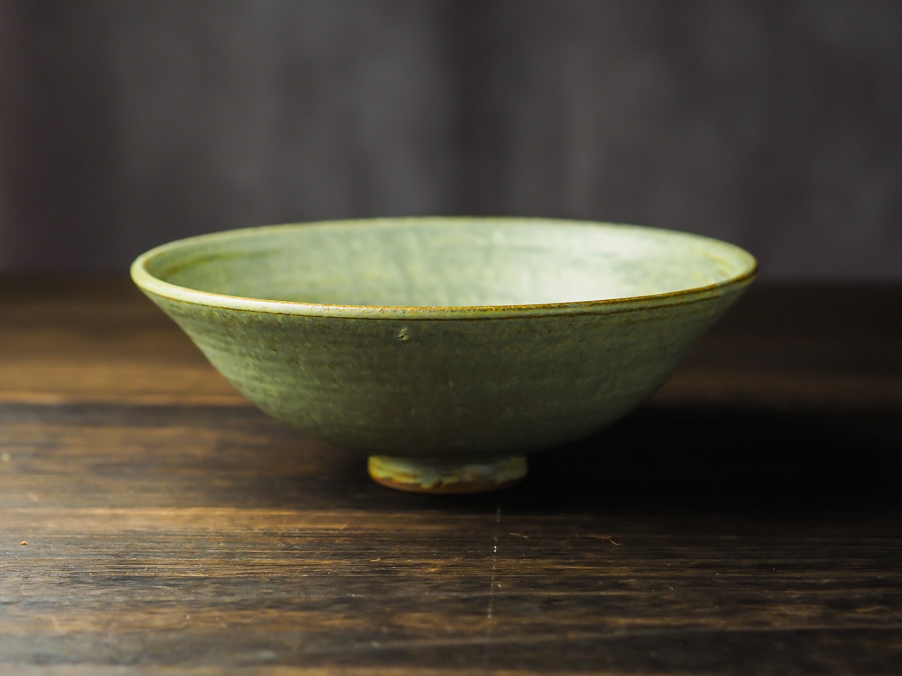 6寸浅鉢 窯変蕎麦釉（煮物鉢・深皿） ／北側雄一 | 手作りの器・食器の