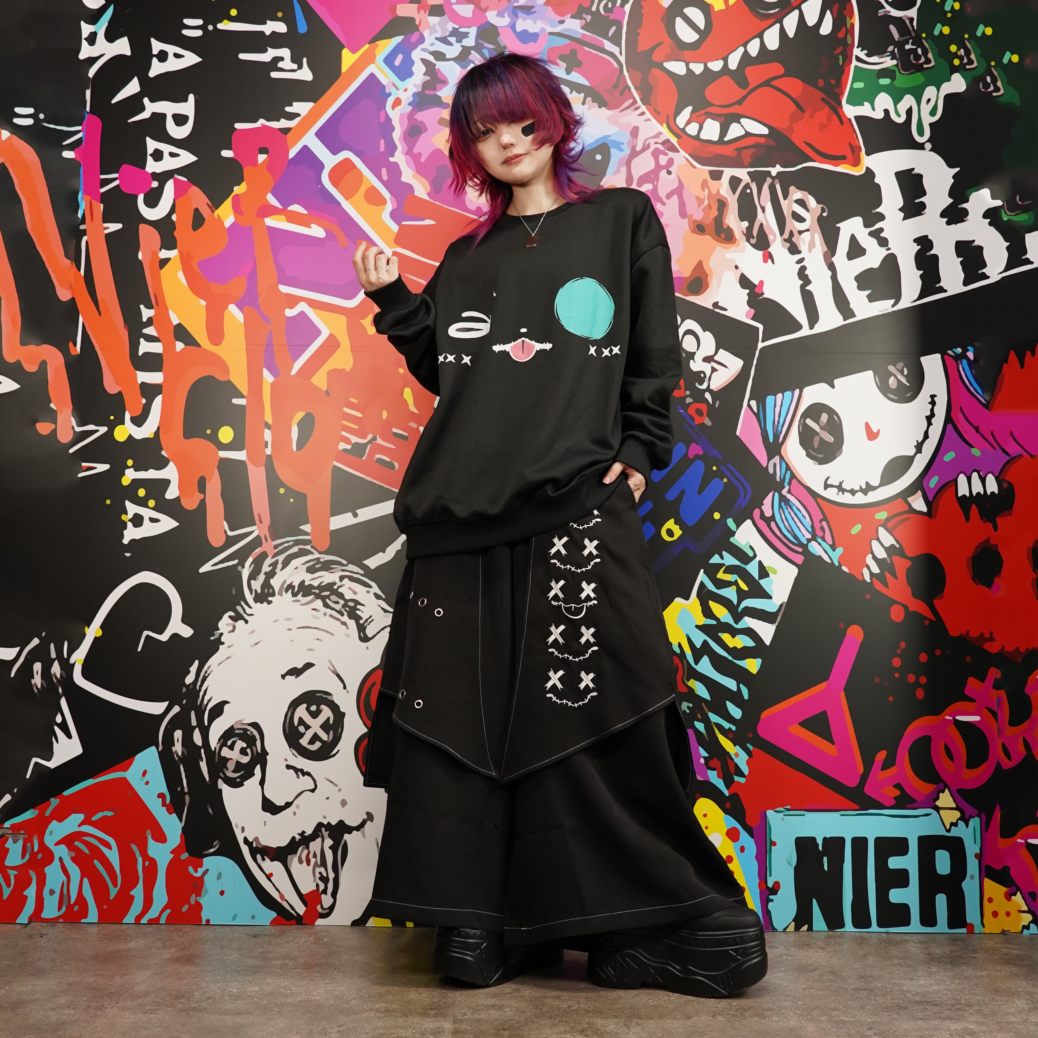 MEN'Sフラップ付きBIG SILHOUETTE WIDE PANTS【NIER FACE】 | NIER