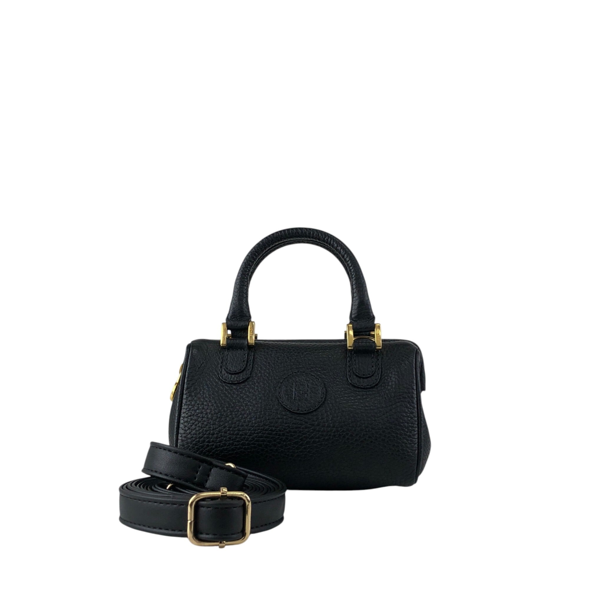 FENDI フェンディ ショルダーバッグ ブラック FFロゴ レザー 2WAY