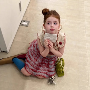 夏チュールティアートスカート