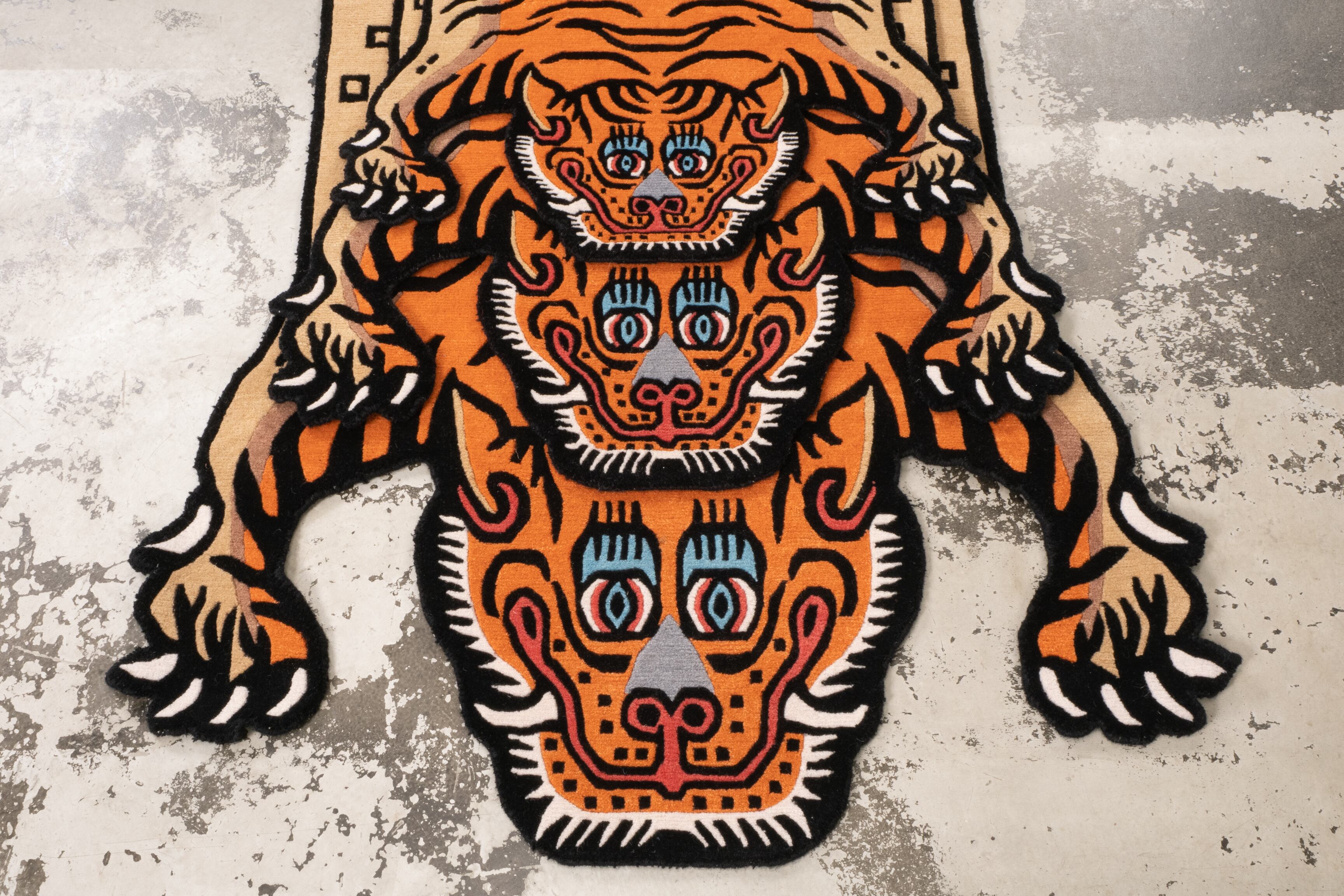 TIBETANTIGER RUG チベタンタイガーラグ Tibetan Tiger Rug チベタンタイガーラグ DTTR-01 Lサイズ