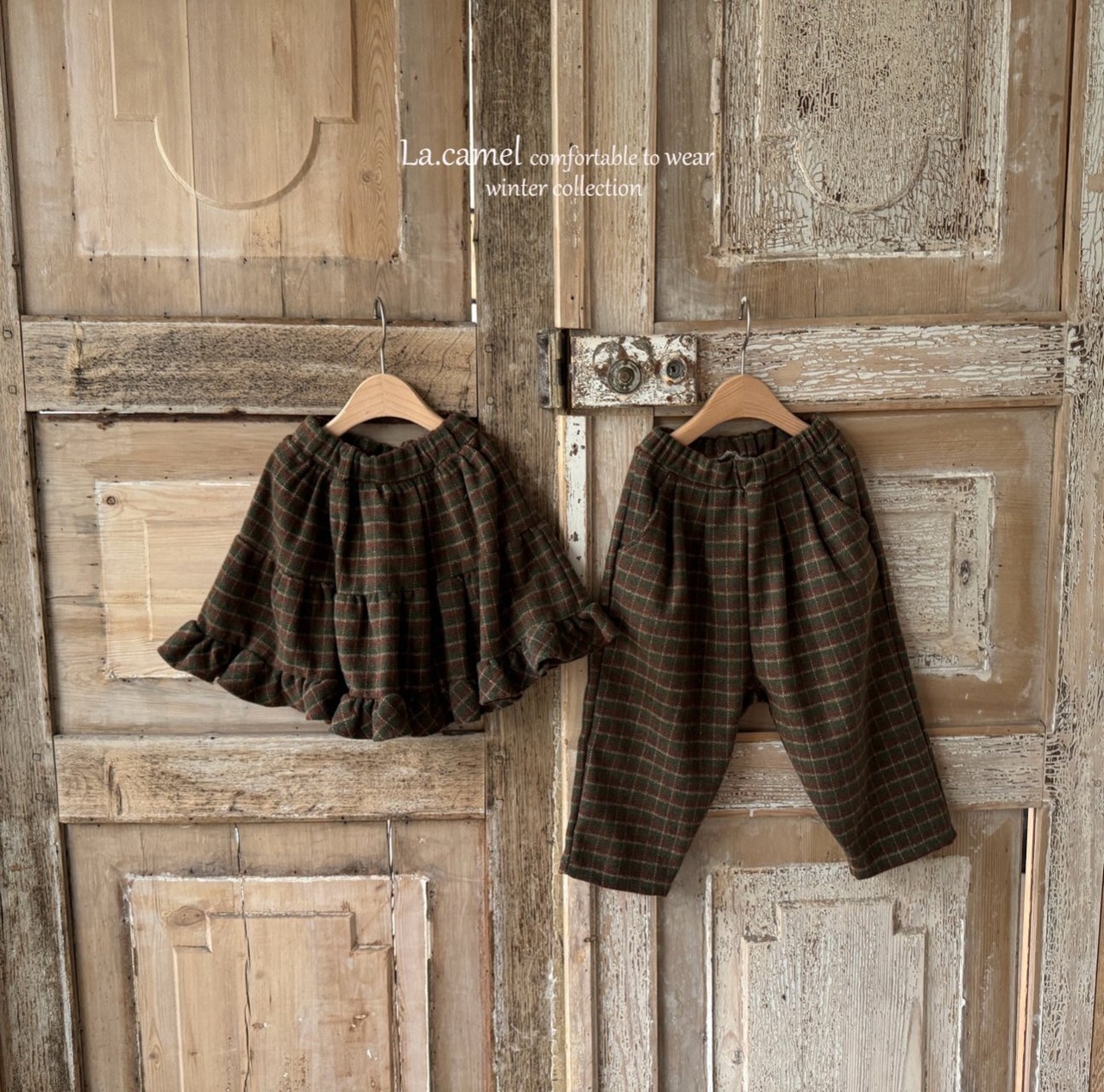 【la camel】Maybeチェックパンツ 90〜130cm  2241119 - 3