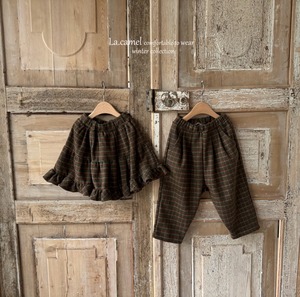 【la camel】Maybeチェックパンツ 90〜130cm  2241119