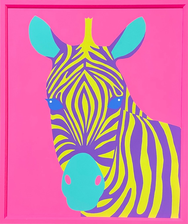 Yuka Izuhara 原画作品 【The Zebra】 (F20号)  明石家さんま画廊 出展作品