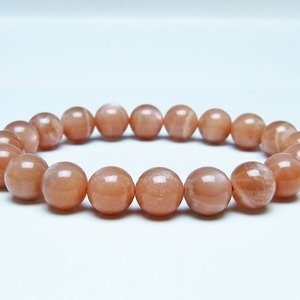 オレンジムーンストーン ブレスレット 10mm 一点物 メール便可 [M便 1/10] 111-48517