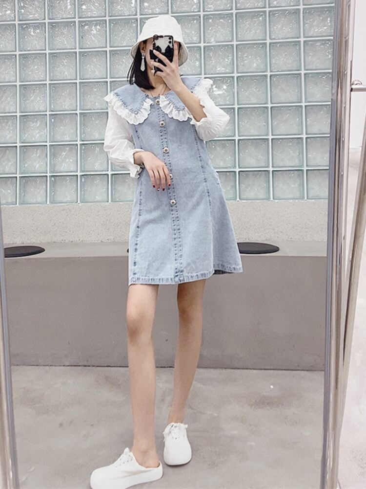 スカート サマーカラードレス 大きめサイズ 夏物 ミックスインファッション99476194183