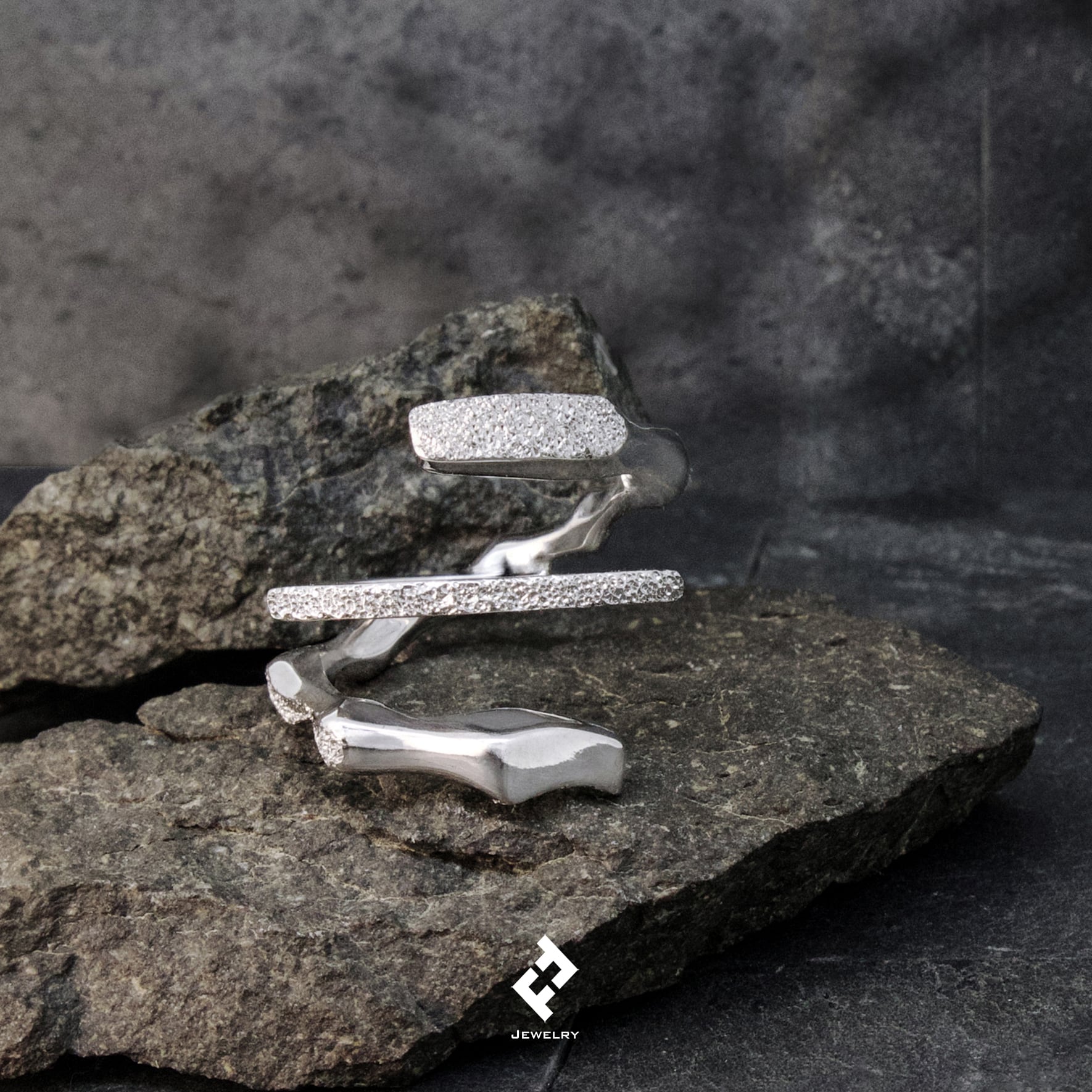 bamboo・リング (silver w/stone) | FELIPE FONSECA jewelry