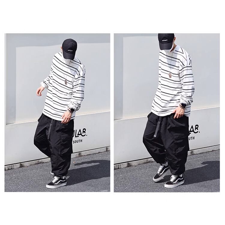 ★CUSTOM WOVEN STRIPE WASH RETRO T　　　A0787