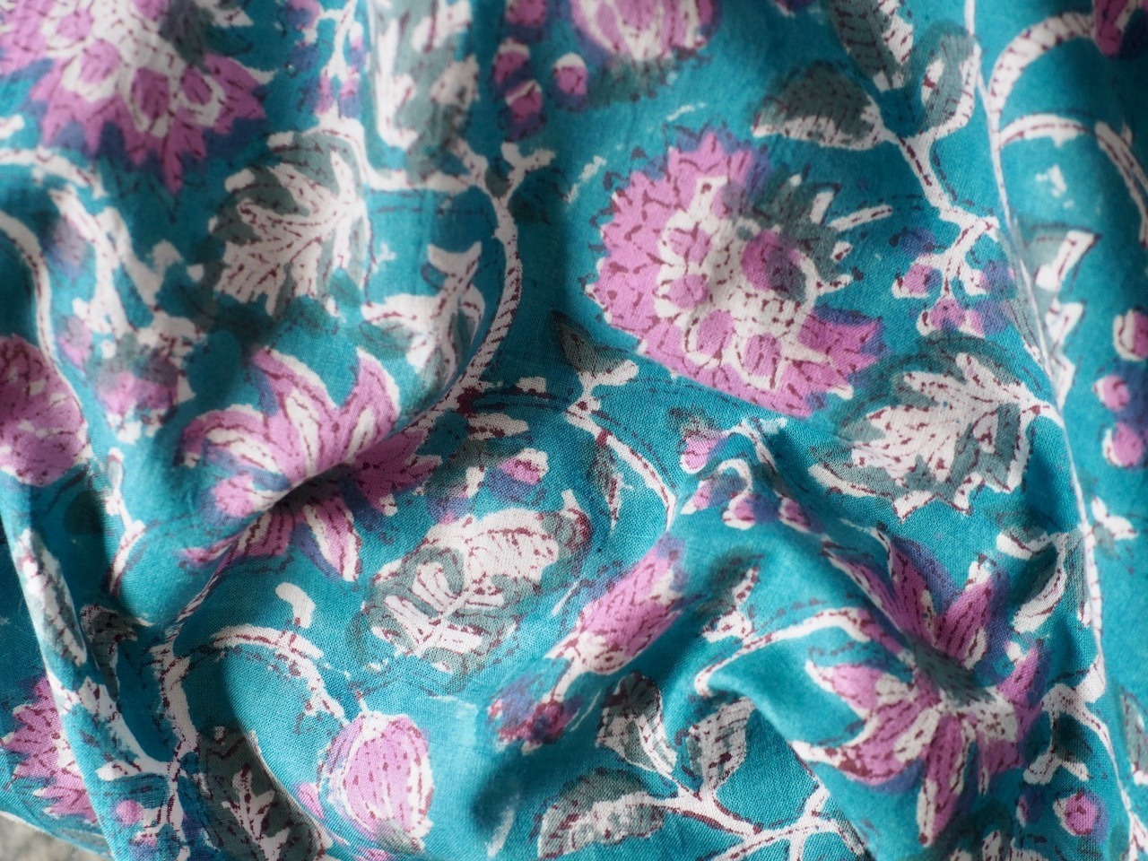 block print fabric d21