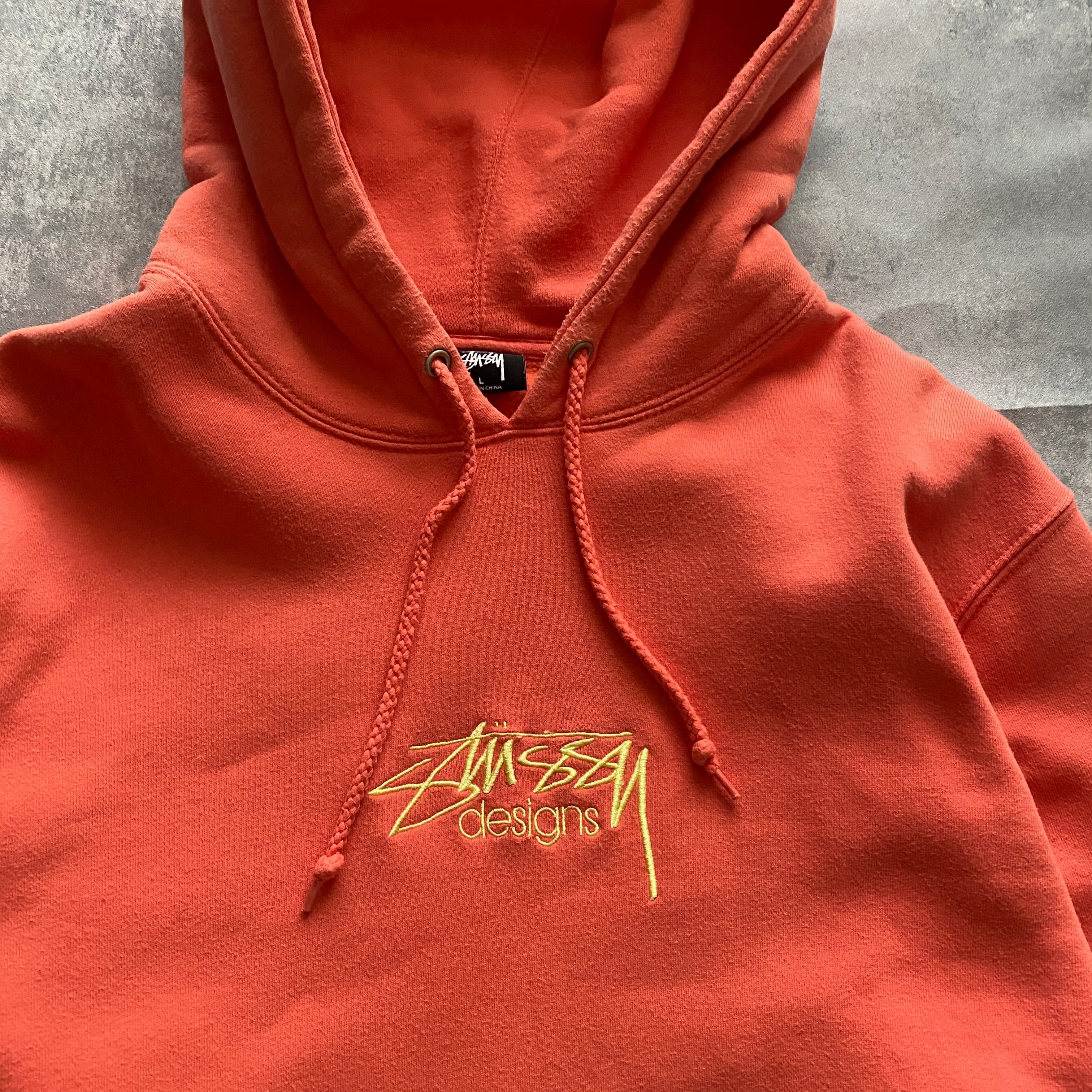 stussy　ステューシー　ワンポイントロゴ　フルジップパーカー　霜降りグレーS