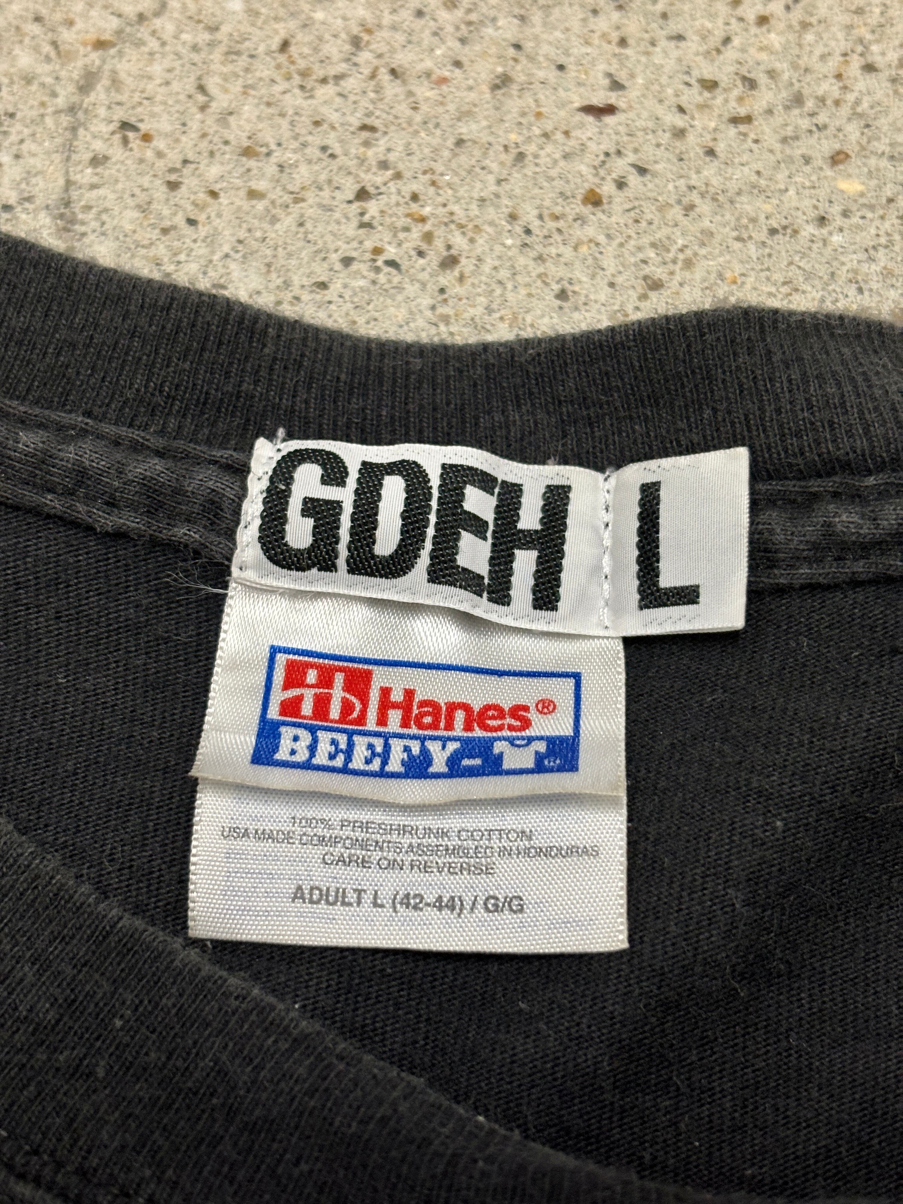 00s GOODENOUGH/Logo print Tee/2001年製/Hanesボディー/L/ロゴ