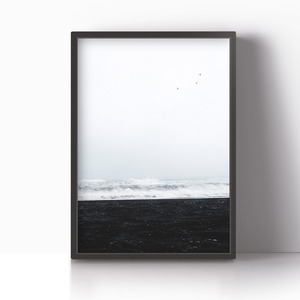 アートポスター / black sand beach No.2　eb073