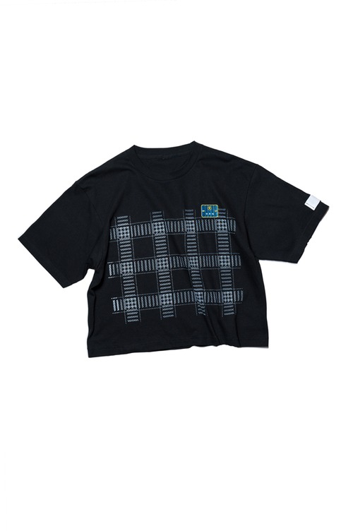 横断歩道チェックのTシャツ