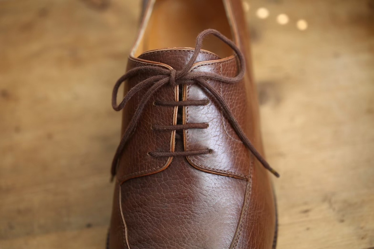 【Marini】イタリア最古の老舗 注文靴 羽根Uチップシューズ ミディアムブラウン Size7eq