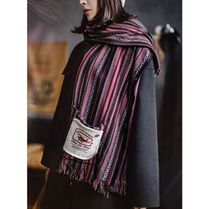 3way Knit Shoulder Wrap Scarf / 3ウェイ ニット ショルダー ラップ スカーフ マフラー