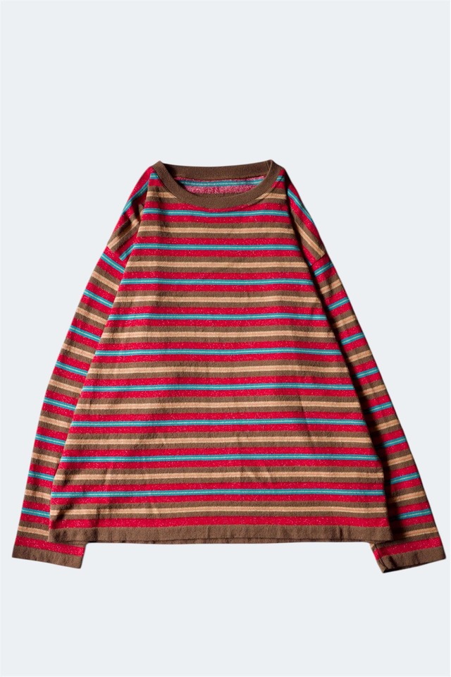 crepuscule "rroomm exclusive" 【BORDER PULLOVER / BROWN&RED】