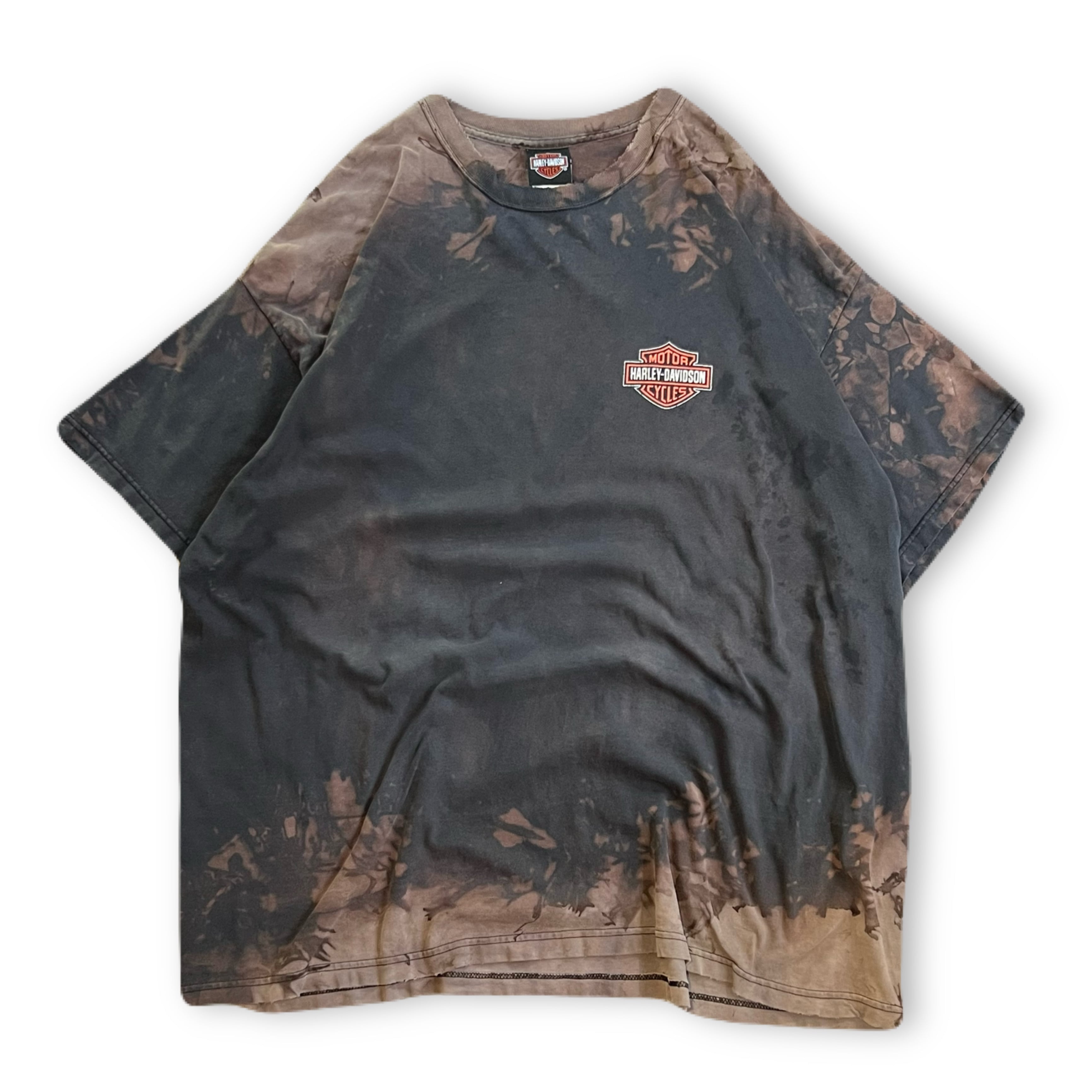 00s ハーレーダビッドソン サンダープリント Tシャツ 両面プリント 00s 