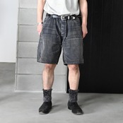TORY LEATHER   / 1 inch "3 -Piece Silver Buckle Belt(BLACK×NICKEL)