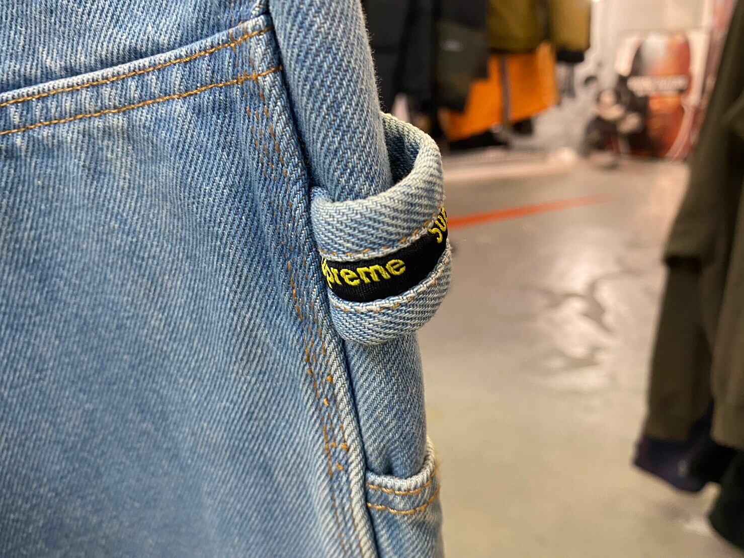 Supreme DOUBLE KNEE DENIM PAINTER PANT INDIGO 36 42906 | BRAND 